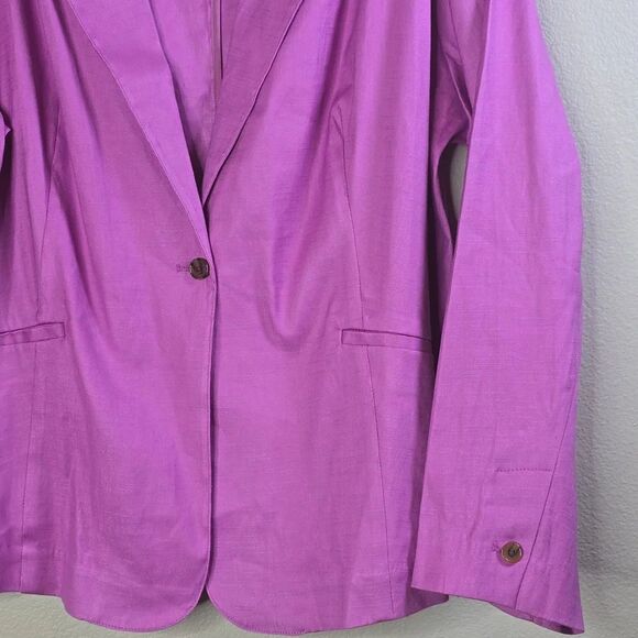 Estudio Park  Blazer Lightweight Relaxed Fit Linen Blend Size 2x NwOT - Picture 5 of 9